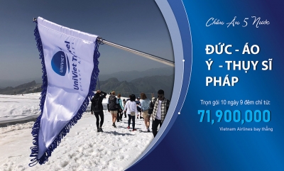 CHÂU ÂU 5 NƯỚC: ĐỨC - ÁO - Ý - THỤY SĨ - PHÁP
