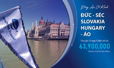 TOUR ĐÔNG ÂU 5 NƯỚC: ĐỨC - SÉC - SLOVAKIA - HUNGARY - ÁO