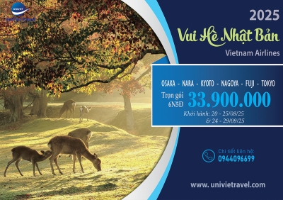 VUI HÈ NHẬT BẢN 2025 - VNA THANG 8 - 9