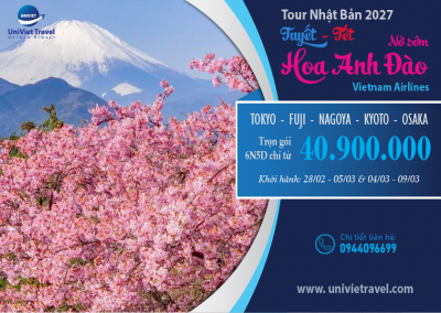 TOUR NHẬT BẢN LỄ HỘI HOA ANH ĐÀO KAWAZU