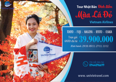 TOUR NHẬT BẢN MÙA LÁ ĐỎ 2026