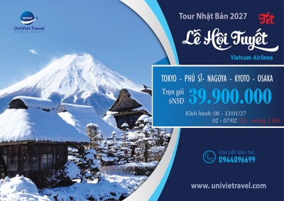 TOUR NHẬT BẢN TRƯỢT TUYẾT 2027