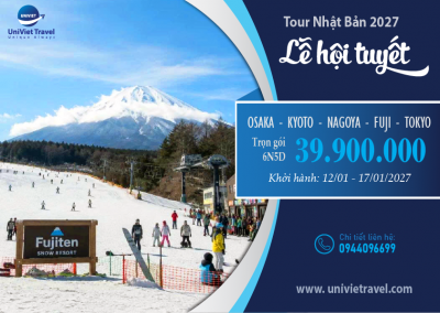 TOUR NHẬT BẢN LỄ HỘI TUYẾT 2027