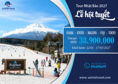 TOUR NHẬT BẢN LỄ HỘI TUYẾT 2027