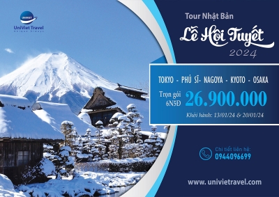 TOUR NHẬT BẢN LỄ HỘI TUYẾT 2024