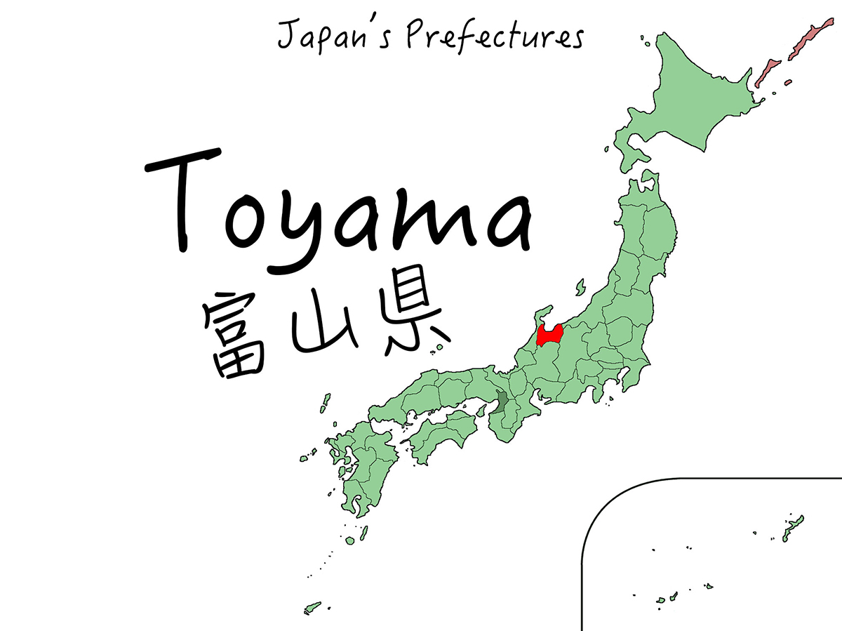 Vị trí tỉnh Toyama