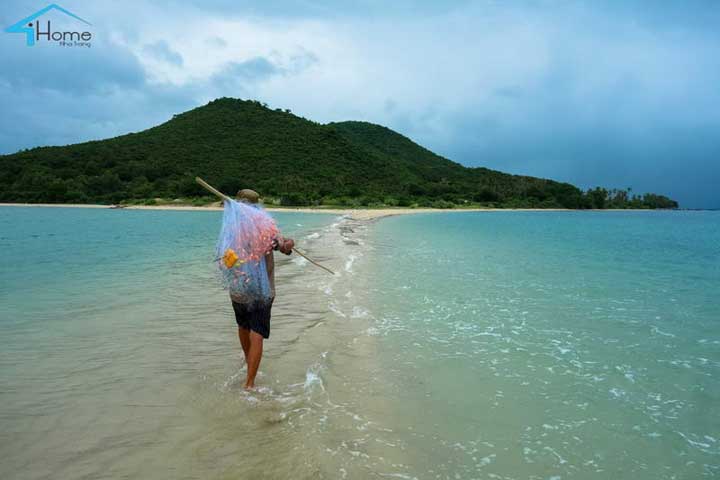 Di bo giua bien tai dao diep son