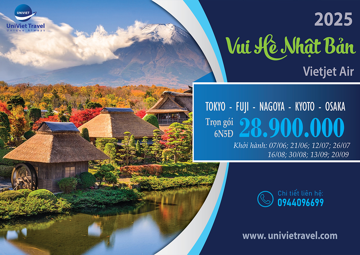 VUI HÈ NHẬT BẢN 2025 - CUNG ĐƯỜNG VÀNG