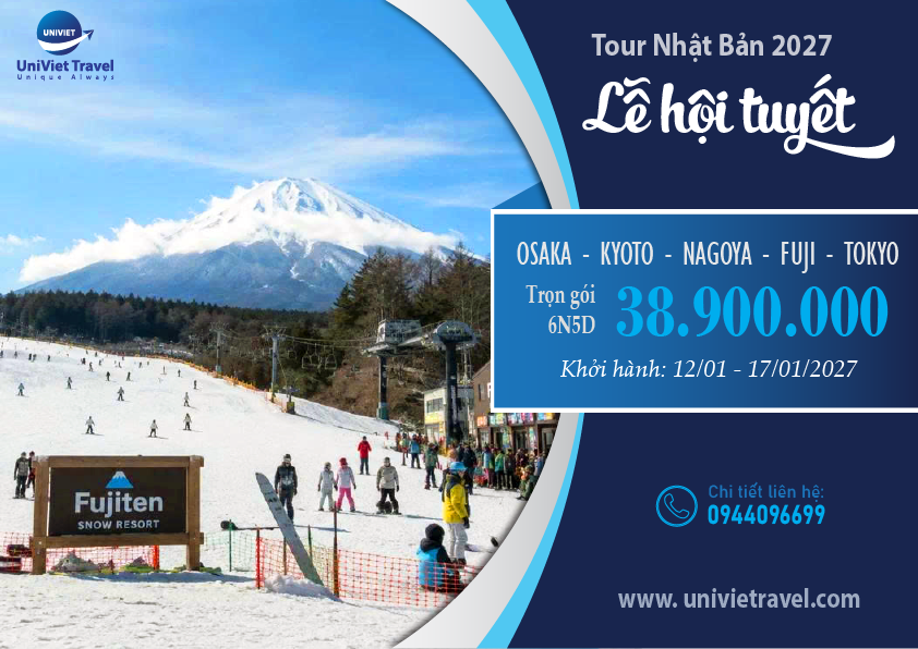 TOUR NHẬT BẢN LỄ HỘI TUYẾT 2027