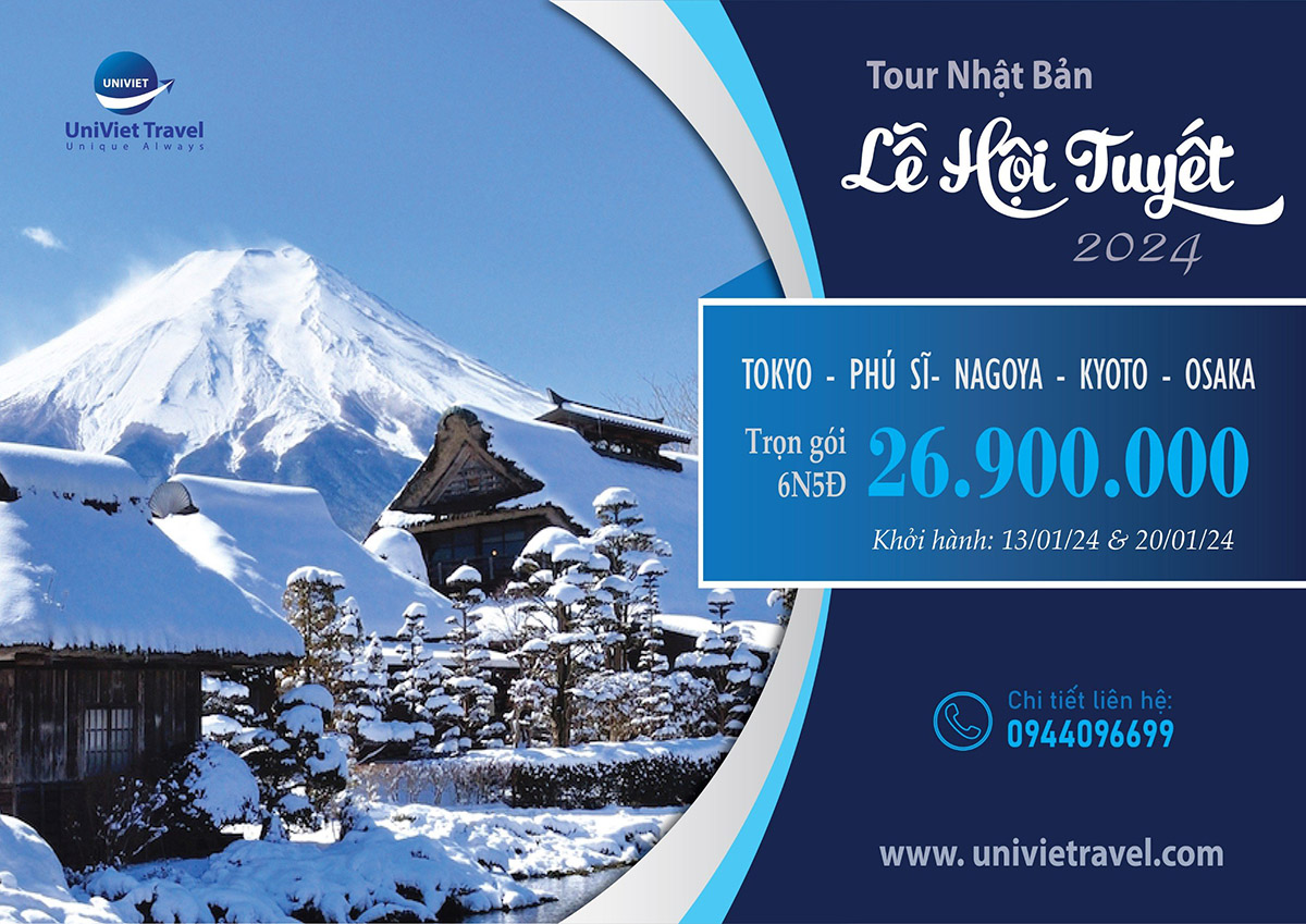 TOUR NHẬT BẢN LỄ HỘI TUYẾT 2024