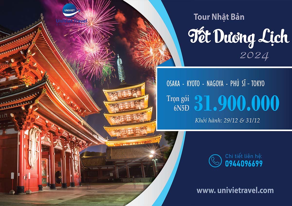 TOUR NHẬT BẢN TẾT DƯƠNG LỊCH 2024