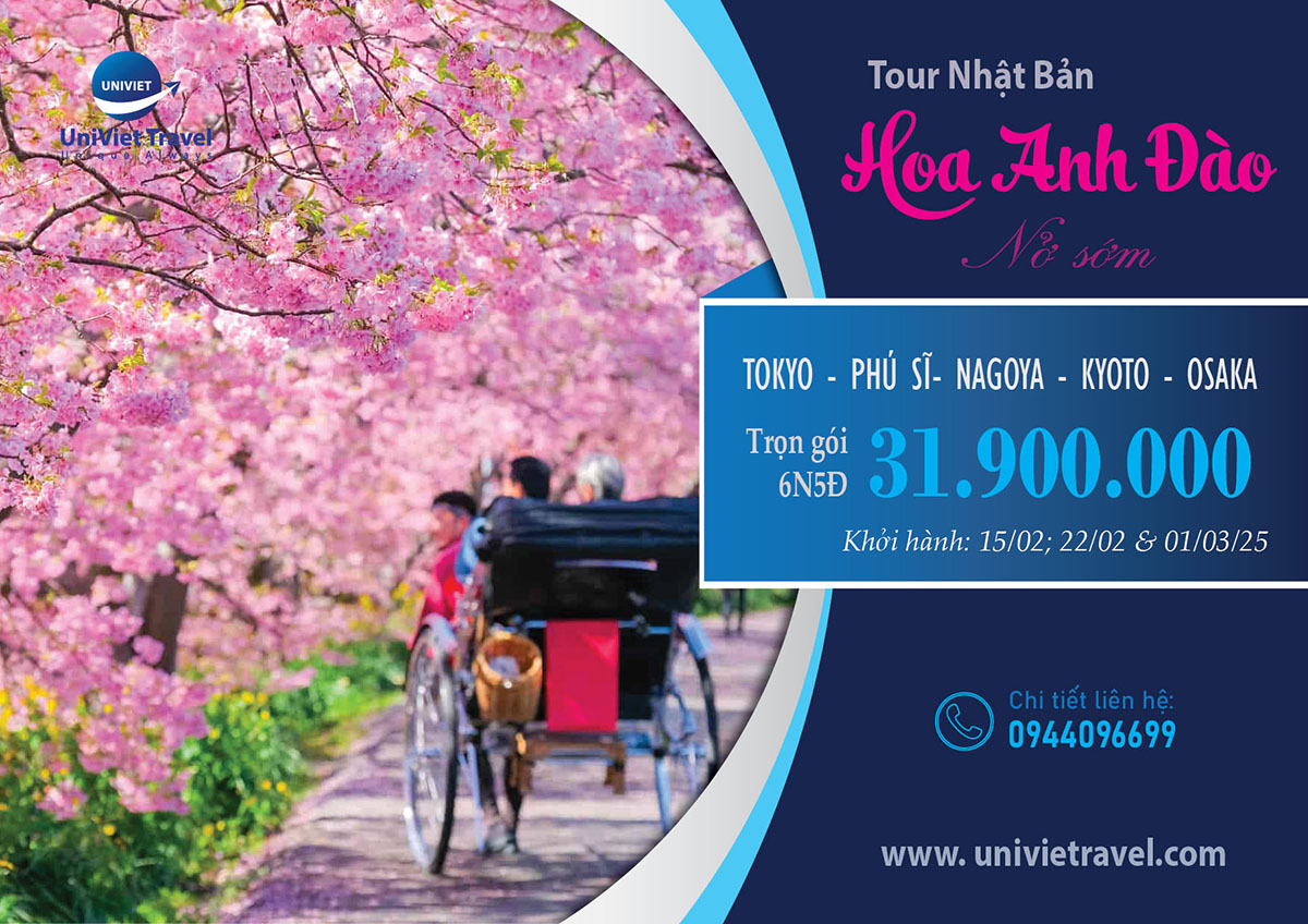 TOUR NHẬT BẢN LỄ HỘI HOA ANH ĐÀO KAWAZU