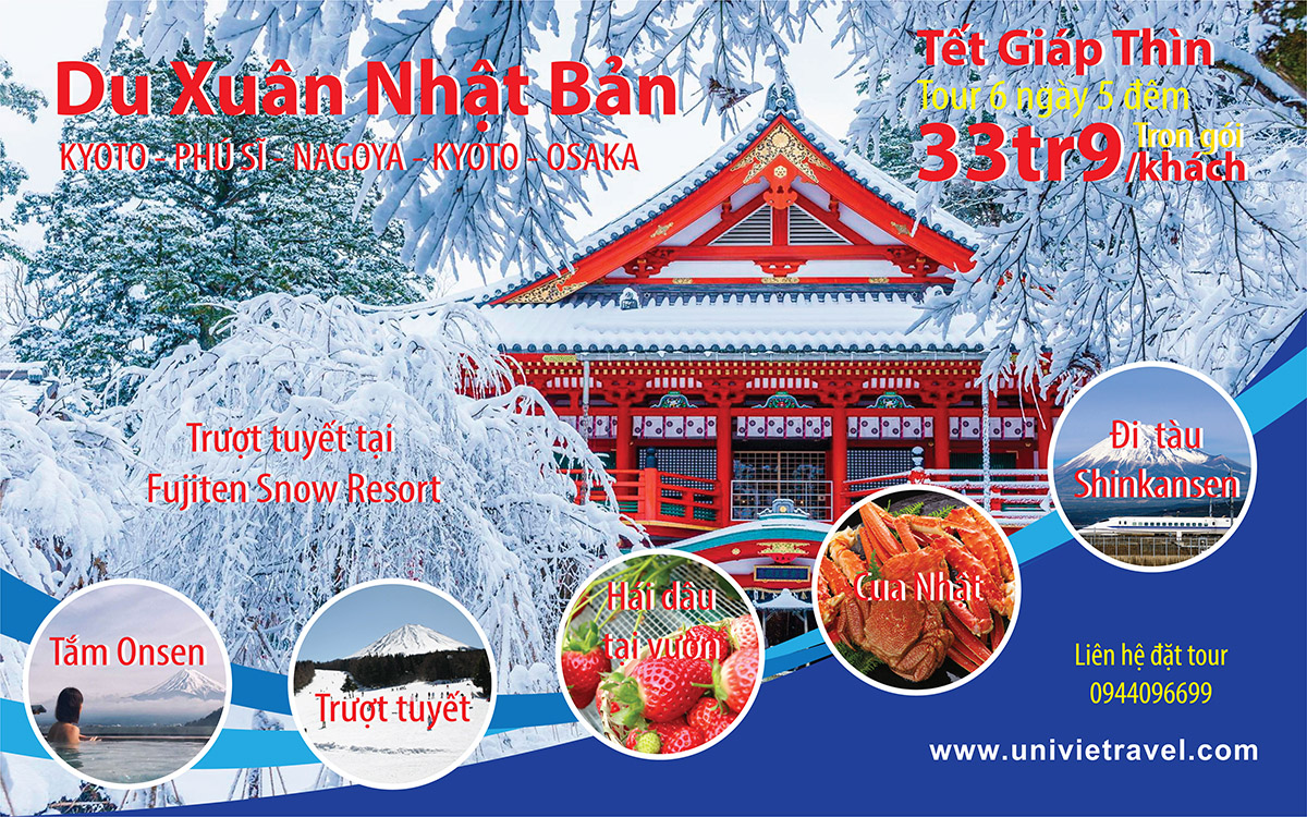 DU XUÂN NHẬT BẢN 6N5Đ (Mùng 1- 6 tết)