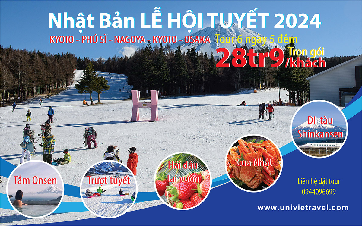 TOUR NHẬT BẢN LỄ HỘI TUYẾT 2024