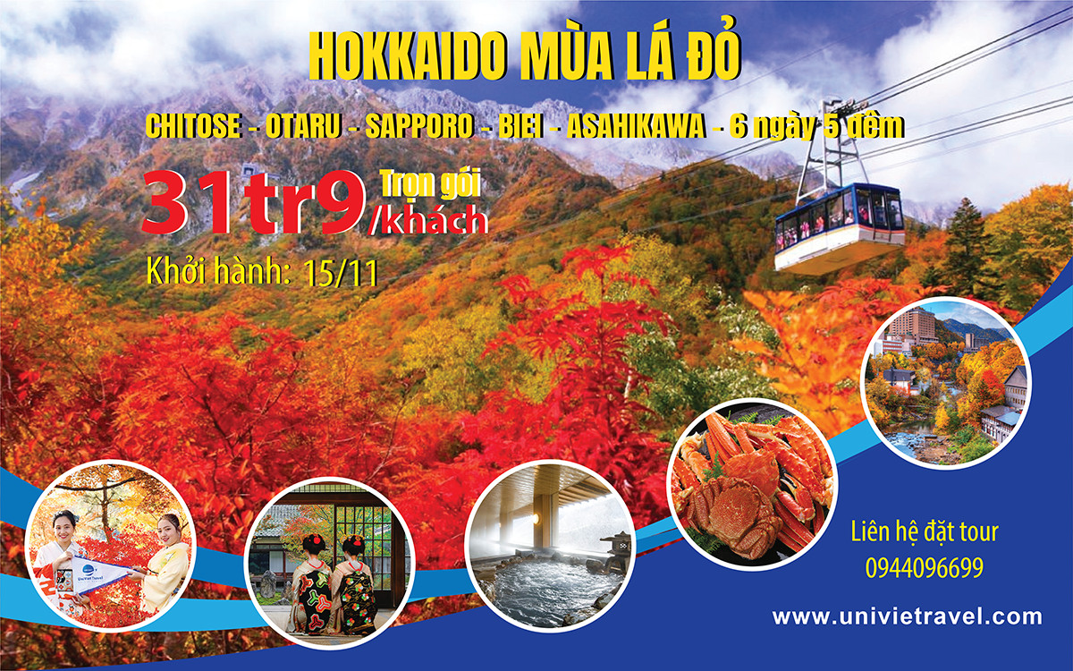 HOKKAIDO MÙA LÁ ĐỎ 2023